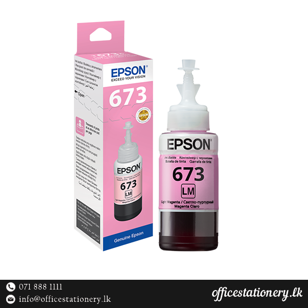 Epson 673 Light Magenta Ink Bottle
