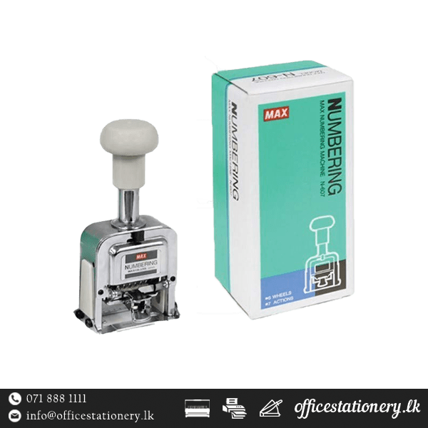 Numbering Machine Price in Sri Lanka 3 MAX Numbering Machine 6 Digit N 607