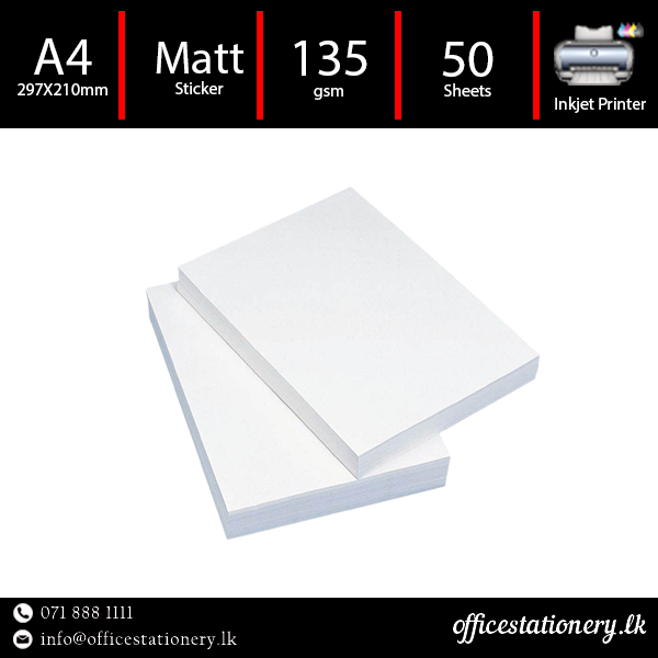 Photo Paper Sticker Matt