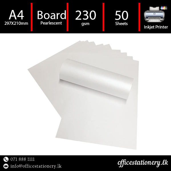 A4 Pearlescent Paper Inkjet 50 Sheet