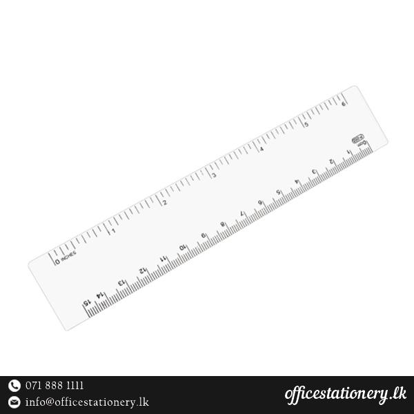 SCALE RULER 15CM 6IN
