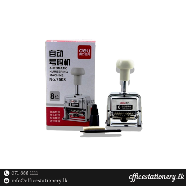 Numbering Machine Price in Sri Lanka 4 Automatic Numbering Machine 8 Digit